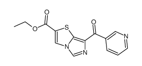 2-ethoxycarbonyl-7-(pyridin-3-yl)carbonylimidazo[5,1-b]thiazole结构式