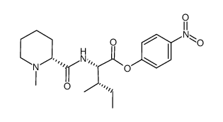 4-nitrophenyl N-{[(2R)-1-methylpiperidin-2-yl]carbonyl}-L-isoleucinate Structure