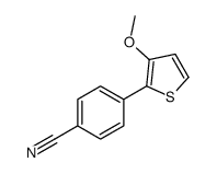 4-(3-methoxythiophen-2-yl)benzonitrile结构式