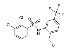 2,3-dichloro-N-[2-(chloromethyl)-5-(trifluoromethyl)phenyl]benzenesulfonamide Structure