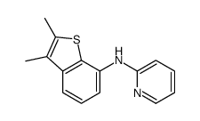 N-(2,3-dimethyl-1-benzothiophen-7-yl)pyridin-2-amine结构式