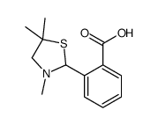 2-(3,5,5-trimethyl-1,3-thiazolidin-2-yl)benzoic acid Structure