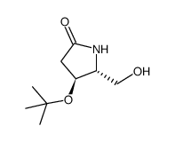 (4S,5R)-4-(tert-butoxy)-5-(hydroxymethyl)pyrrolidin-2-one结构式