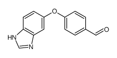 4-(1H-benzimidazol-5-yloxy)benzaldehyde结构式