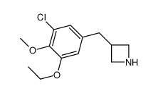3-[(3-chloro-5-ethoxy-4-methoxyphenyl)methyl]azetidine Structure