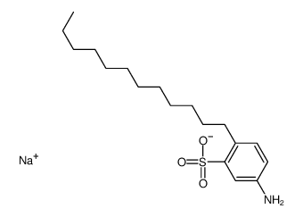 sodium 5-amino-2-dodecylbenzenesulphonate Structure