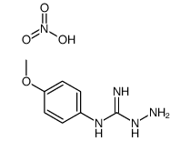 1-amino-2-(4-methoxyphenyl)guanidine,nitric acid Structure