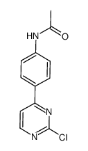 N-[4-(2-chloropyrimidin-4-yl)phenyl]acetamide结构式