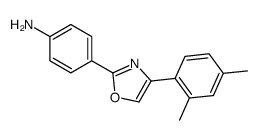4-(4-(2,4-二甲基苯基)唑-2-基)苯胺结构式
