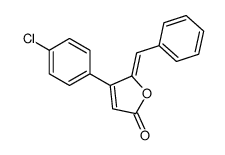 5-benzylidene-4-(4-chlorophenyl)furan-2-one Structure