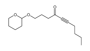 1-((tetrahydro-2H-pyran-2-yl)oxy)dec-5-yn-4-one结构式