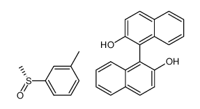 [1,1'-binaphthalene]-2,2'-diol compound with (R)-1-methyl-3-(methylsulfinyl)benzene (1:1) Structure