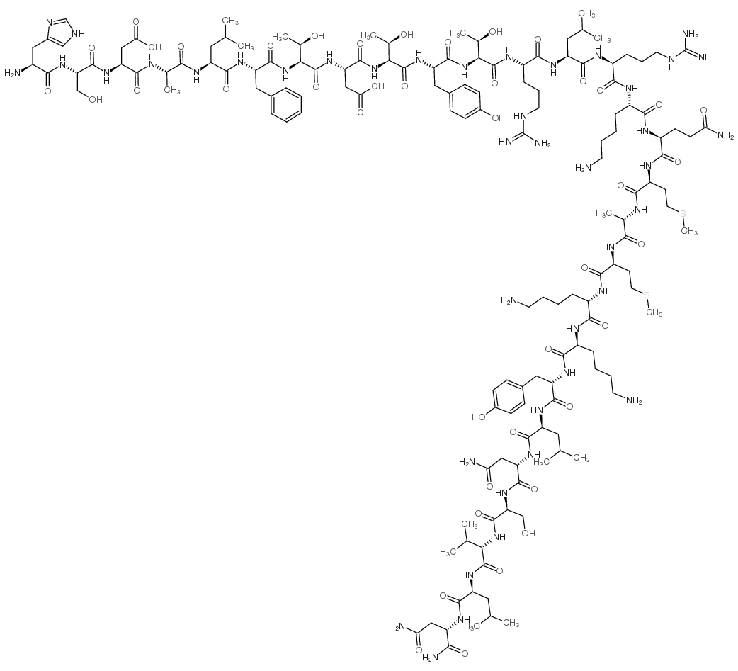 VIP (guinea pig) trifluoroacetate salt Structure