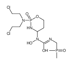 1-[2-[bis(2-chloroethyl)amino]-2-oxo-1,3,2λ5-oxazaphosphinan-4-yl]-3-(dimethylphosphorylmethyl)-1-hydroxyurea结构式