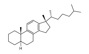 17β-Methyl-18-nor-5α-cholesta-8,11,13-triene Structure