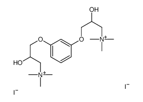 [2-hydroxy-3-[3-[2-hydroxy-3-(trimethylazaniumyl)propoxy]phenoxy]propyl]-trimethylazanium,diiodide Structure