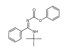 phenyl (1-tert-butylamino-1-phenylmethylidene)carbamate Structure