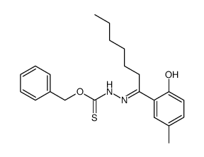 Benzyloxythiocarbonylhydrazon des 5-Methyl-2-hydroxy-caprophenons结构式