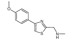 [4-(4-Methoxy-phenyl)-thiazol-2-ylmethyl]-methyl-amine Structure