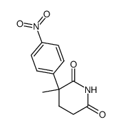 3-methyl-3-(4-nitro-phenyl)-piperidine-2,6-dione Structure