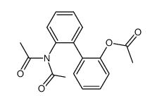2-Diacetamino-2'-acetoxy-biphenyl结构式