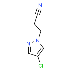 3-(4-CHLORO-PYRAZOL-1-YL)-PROPIONITRILE结构式