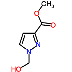 1-HYDROXYMETHYL-1H-PYRAZOLE-3-CARBOXYLIC ACID METHYL ESTER结构式