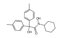 N-Cyclohexyl-2,N-dihydroxy-2,2-di-p-tolyl-acetamide结构式