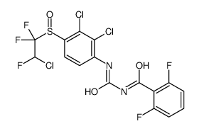 N-[[2,3-dichloro-4-(2-chloro-1,1,2-trifluoroethyl)sulfinylphenyl]carbamoyl]-2,6-difluorobenzamide Structure