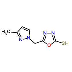 5-(3-METHYL-PYRAZOL-1-YLMETHYL)-[1,3,4]OXADIAZOLE-2-THIOL picture