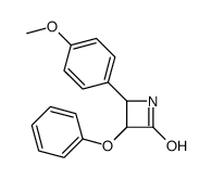 4-(4-methoxyphenyl)-3-phenoxyazetidin-2-one结构式