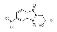 (5-硝基-1,3-二氧代-1,3-二氢-2H-异吲哚-2-基)乙酸结构式