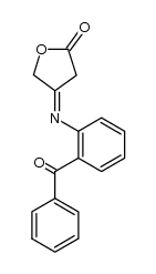 4-(2-benzoyl-phenylimino)-dihydro-furan-2-one Structure