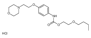 2-butoxyethyl N-[4-(2-morpholin-4-ylethoxy)phenyl]carbamate,hydrochloride Structure