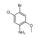 4-溴-5-氯-2-甲氧基苯胺结构式