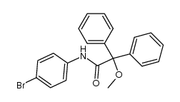 methoxy-diphenyl-acetic acid-(4-bromo-anilide)结构式