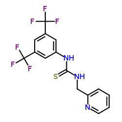 1-[3,5-Bis(trifluoromethyl)phenyl]-3-(2-pyridinylmethyl)thiourea Structure