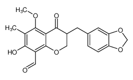麦冬黄烷酮D结构式