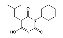 1-cyclohexyl-5-(2-methylpropyl)-1,3-diazinane-2,4,6-trione结构式