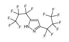 3,5-BIS(PERFLUOROPROPYL)PYRAZOLE Structure