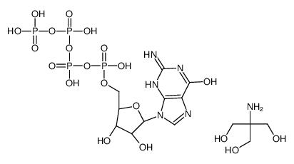 GUANOSINE 5'-TETRAPHOSPHATE TRIS SALT Structure