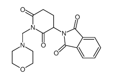 N-[1-(Morpholinomethyl)-2,6-dioxo-3-piperidyl]phthalimide结构式