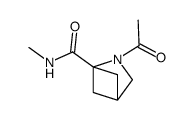 2-Azabicyclo[2.1.1]hexane-1-carboxamide,2-acetyl-N-methyl-(9CI)结构式