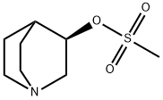 methanesulfonic acid (R)-(1-aza-bicyclo[2.2.2]oct-3-yl) ester结构式