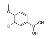 (3-Chloro-4-methoxy-5-methylphenyl)boronic acid Structure