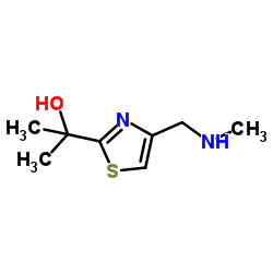 α,α-Dimethyl-4-[(Methylamino)Methyl]-2-thiazoleMethanol Structure