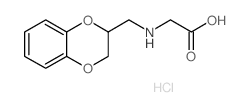 2-(2,3-dihydro-1,4-benzodioxin-3-ylmethylamino)acetic acid,hydrochloride结构式