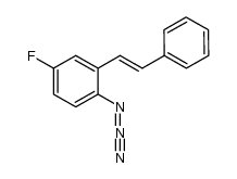 (E)-1-azido-4-fluoro-2-styrylbenzene Structure