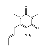 5-amino-6-crotyl-1,3-dimethyluracil结构式