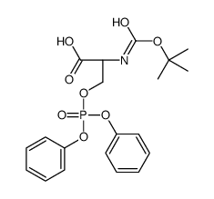 BOC-O-DIPHENYLPHOSPHO-L-SERINE结构式